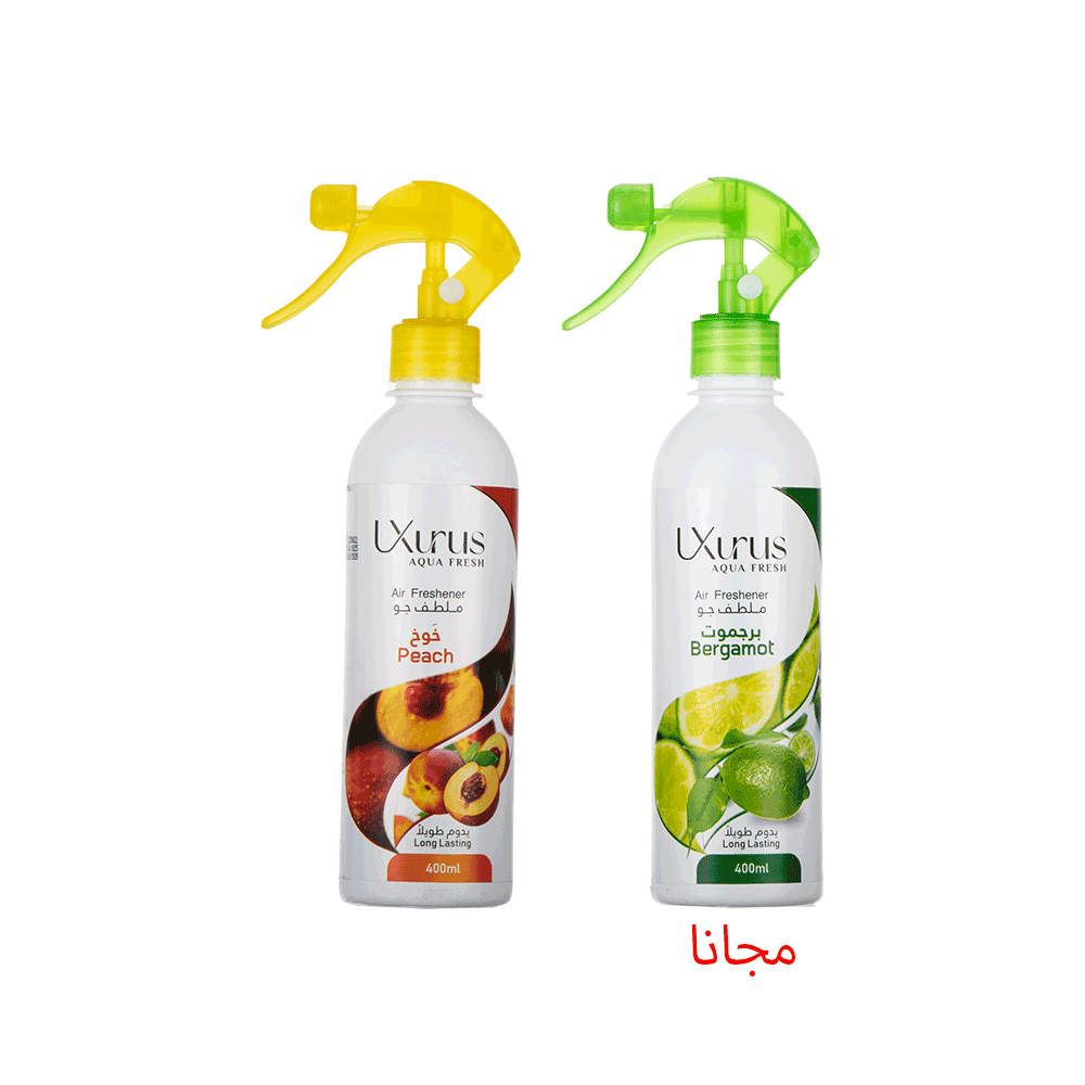  اوكسروس معطر جو بالخوخ 400 مل + معطر جو برجموت 400 مل مجانا