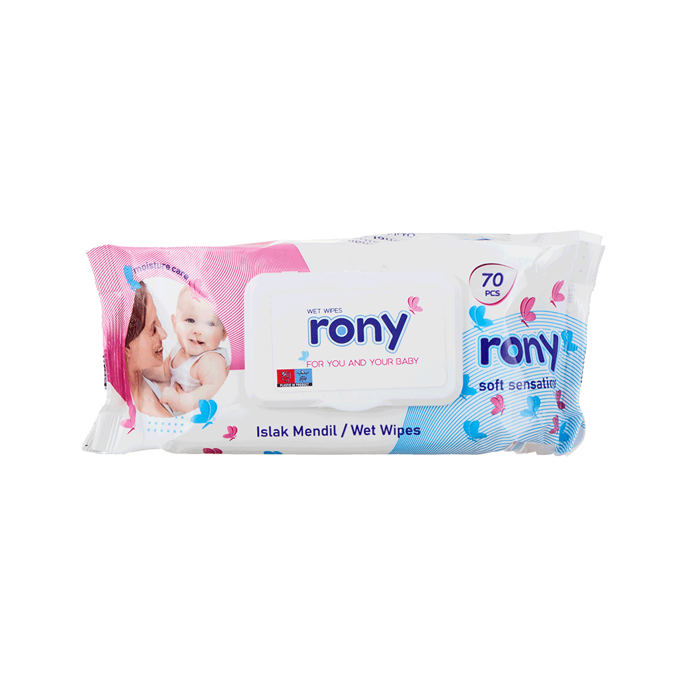 روني مناديل مبللة ازرق للأطفال عدد 70 منديل