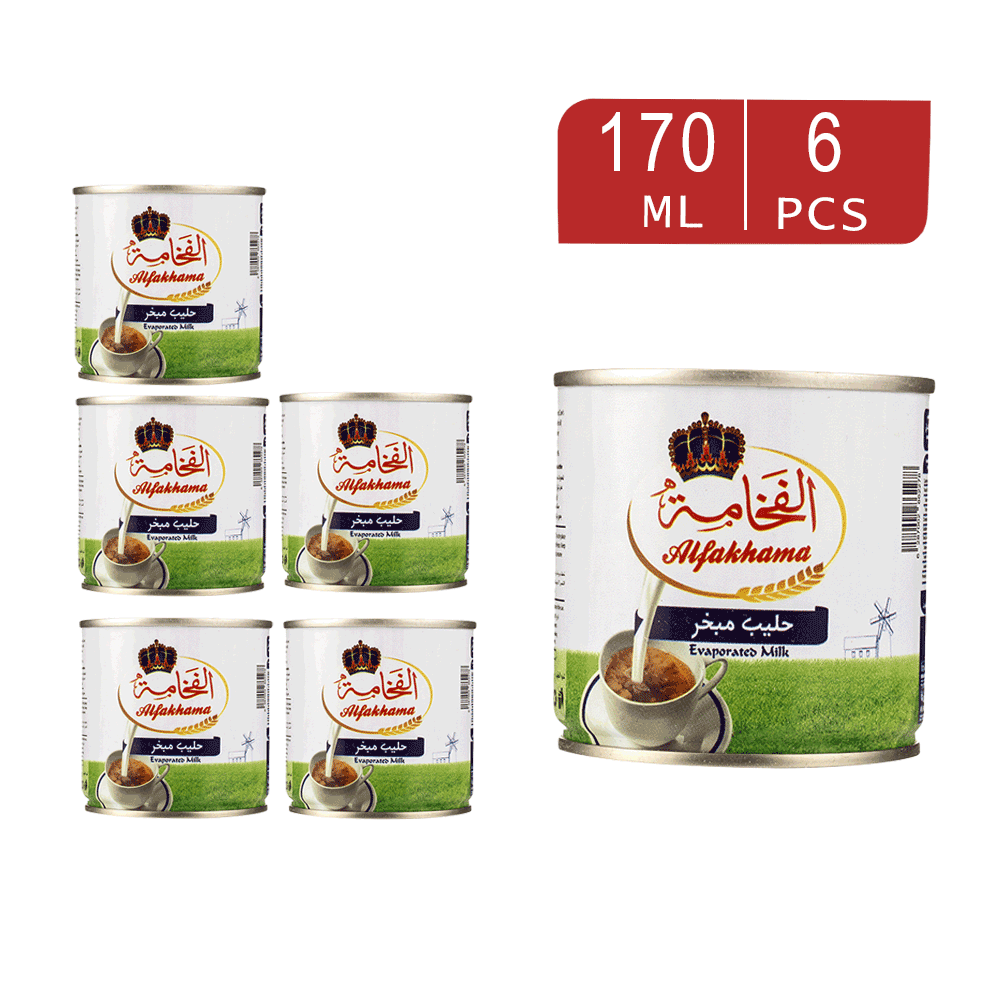  حليب الفخامة مبخر  170 مل - 6 قطع