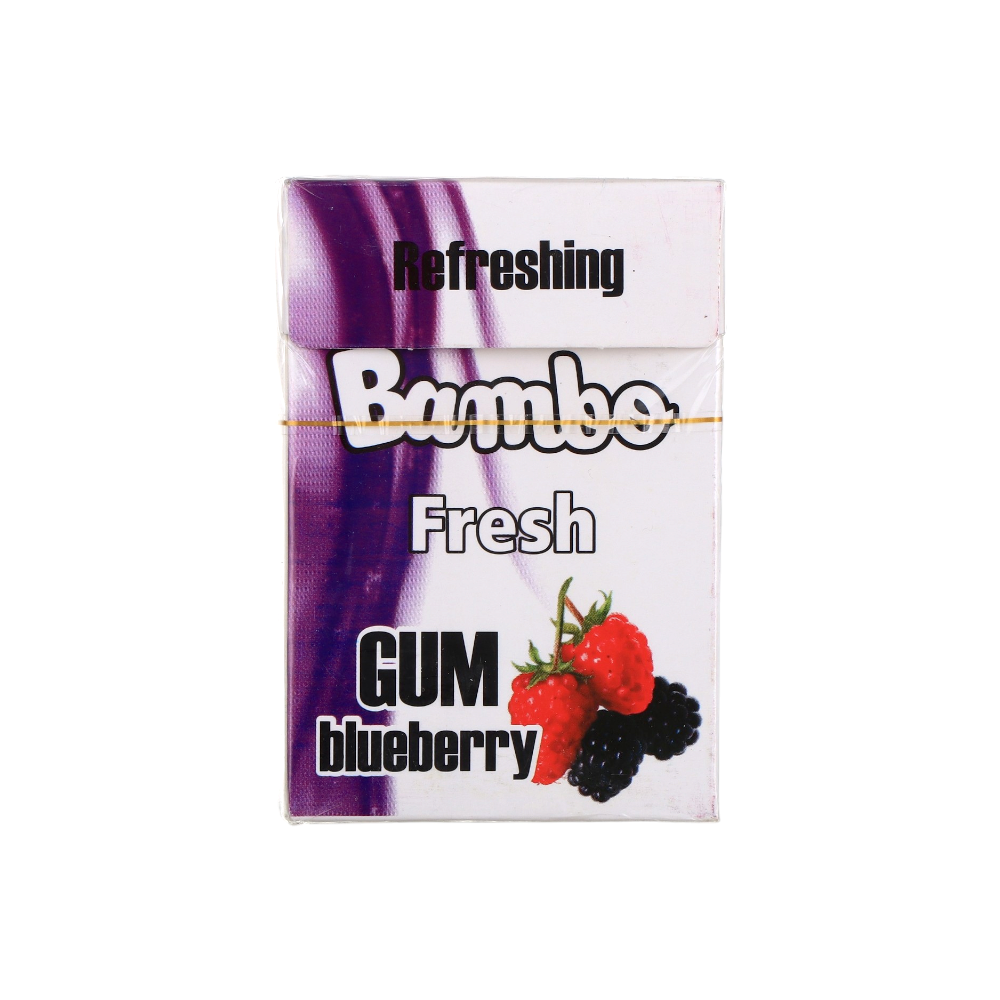 علكة خالي من السكر بامبو بنكهة التوت - 35 جم