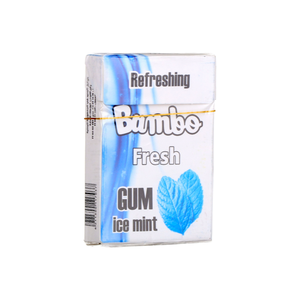 علكة خالي من السكر بامبو بنكهة النعناع البارد- 35 جم