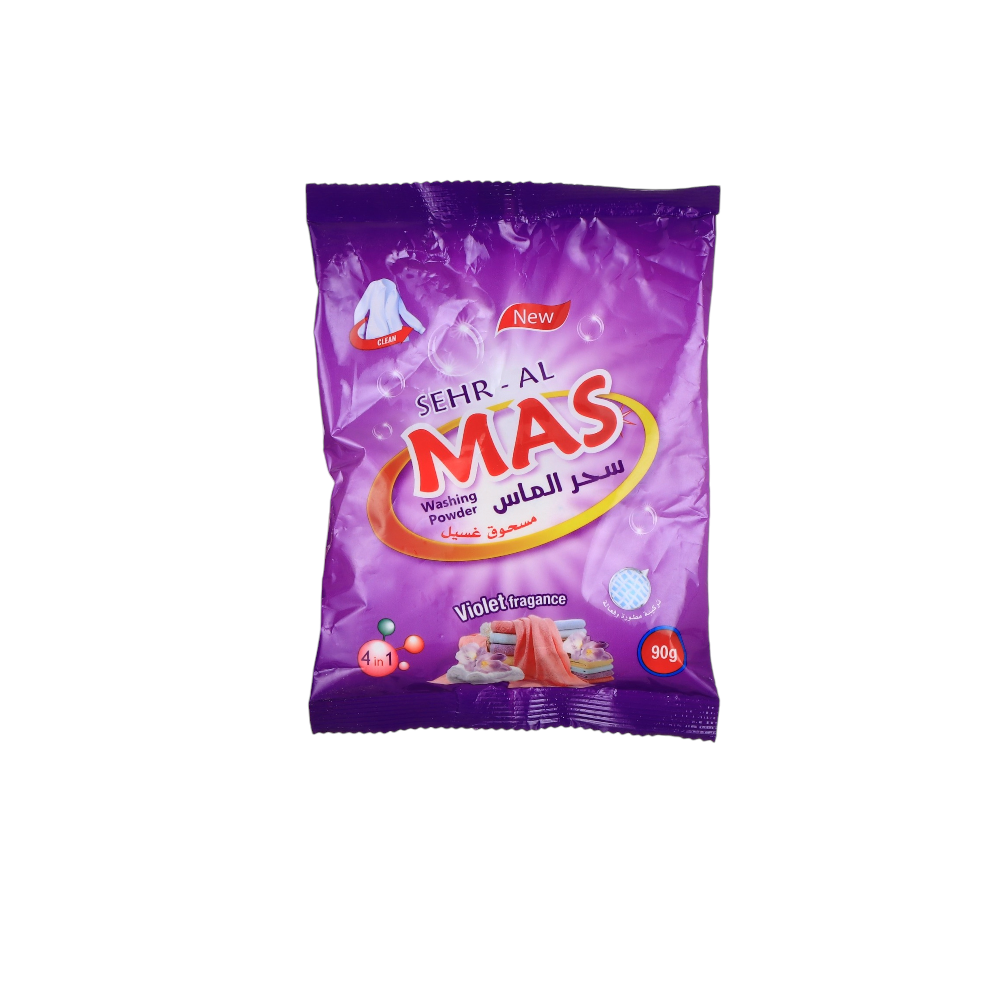 مسحوق غسيل الملابس سحر الماس برائحة عبير البنفسج - 90 جم