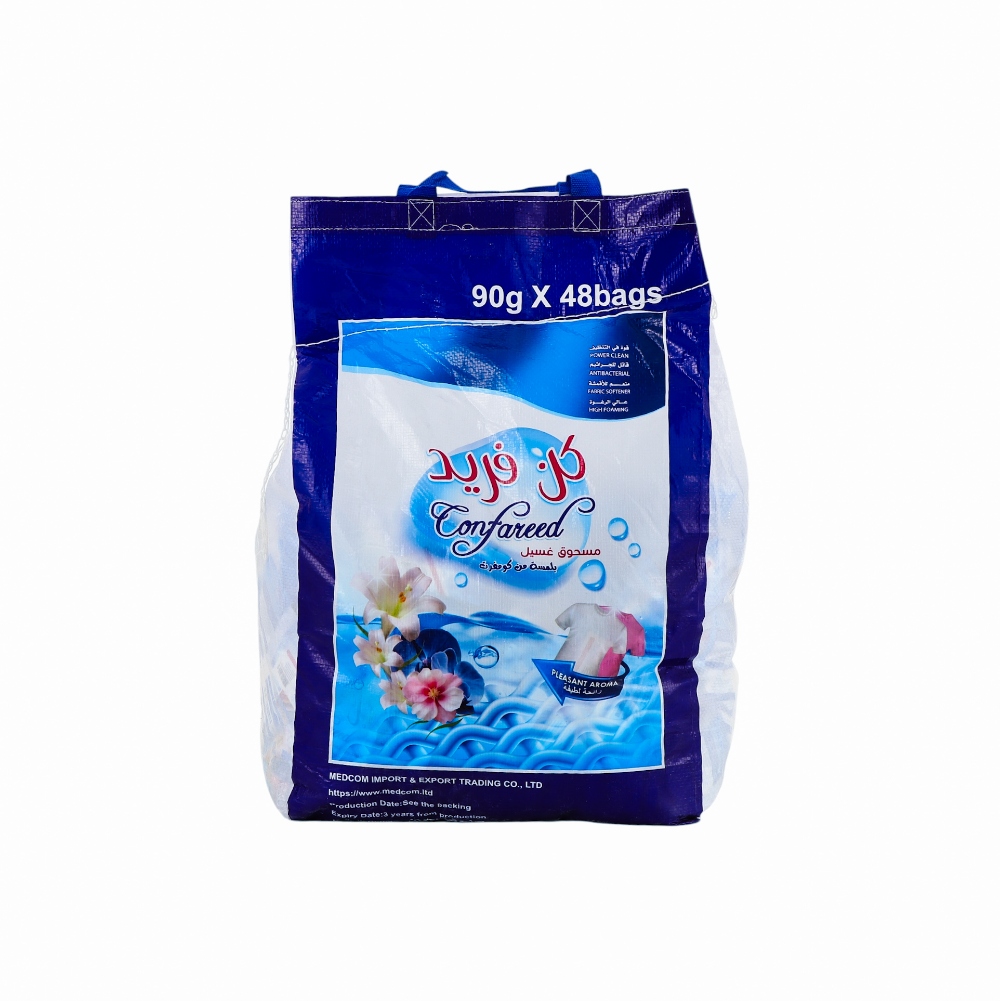 مسحوق غسيل ملابس كن فريد بلمسة من كومفورت - 90 جم * 48 كيس