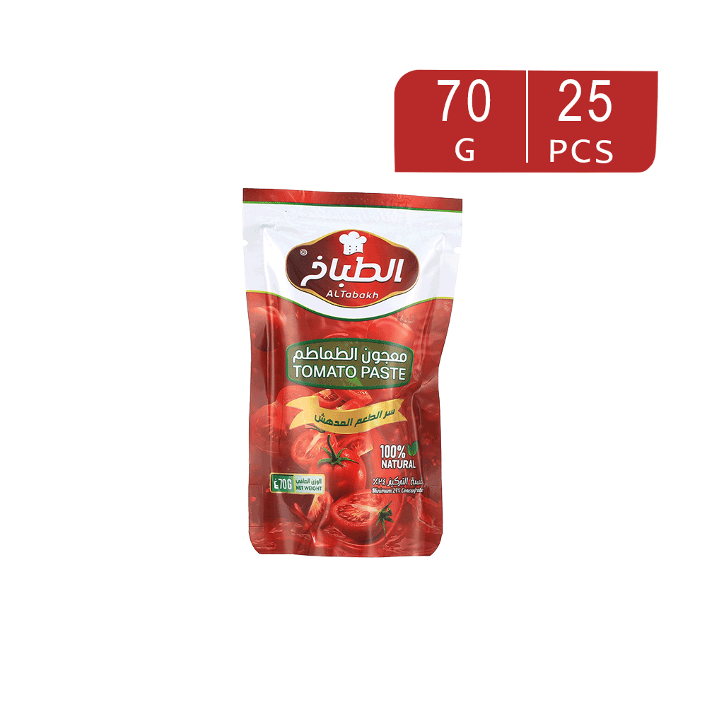 معجون طماطم الطباخ 70 جم - 25 حبة