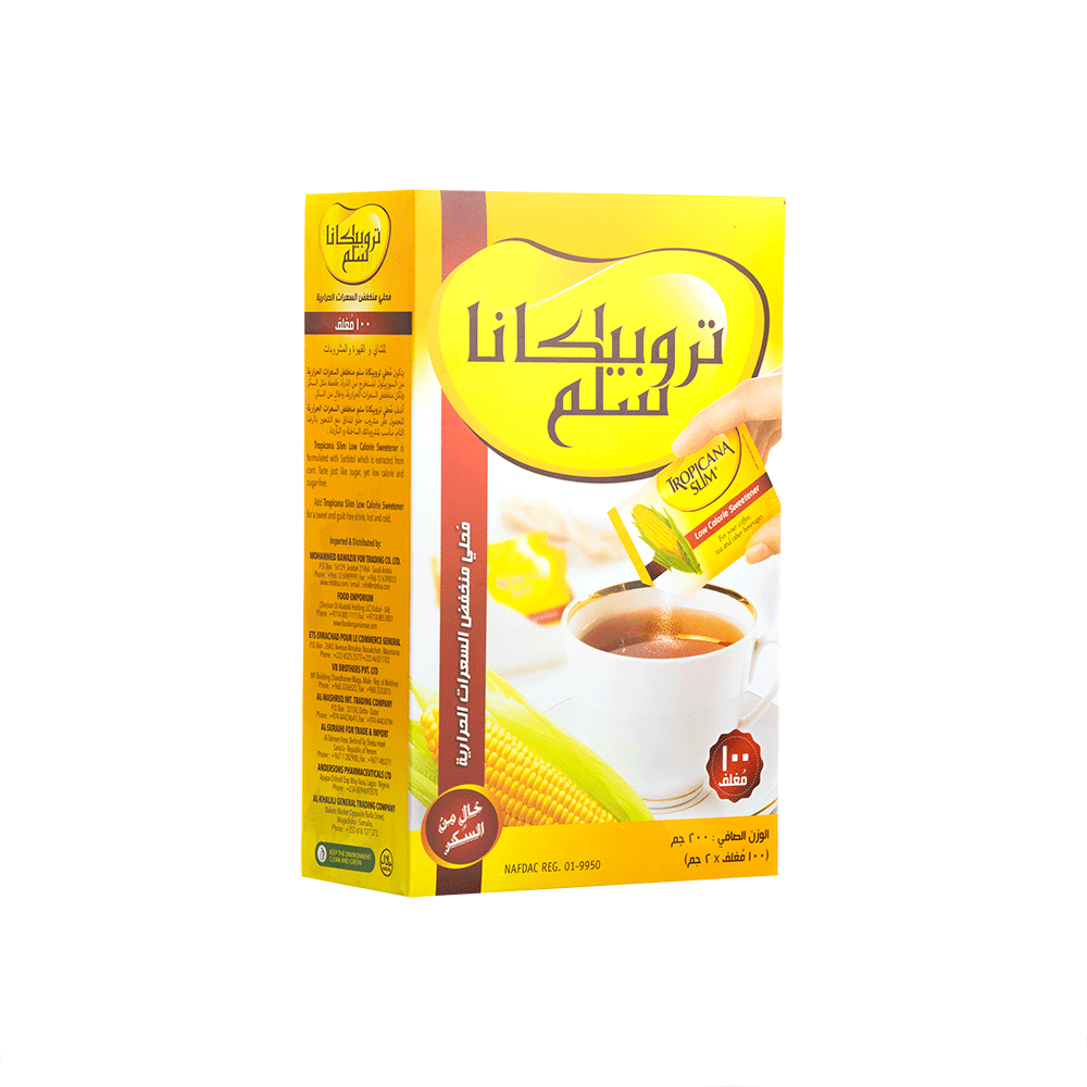تروبيكانا سلم محلي منخفض السعرات الحرارية 200 جم - 100 مغلف