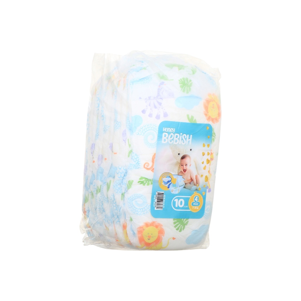 هوني بيبيش حفاضات مقاس 4 - 10 حفاظات 