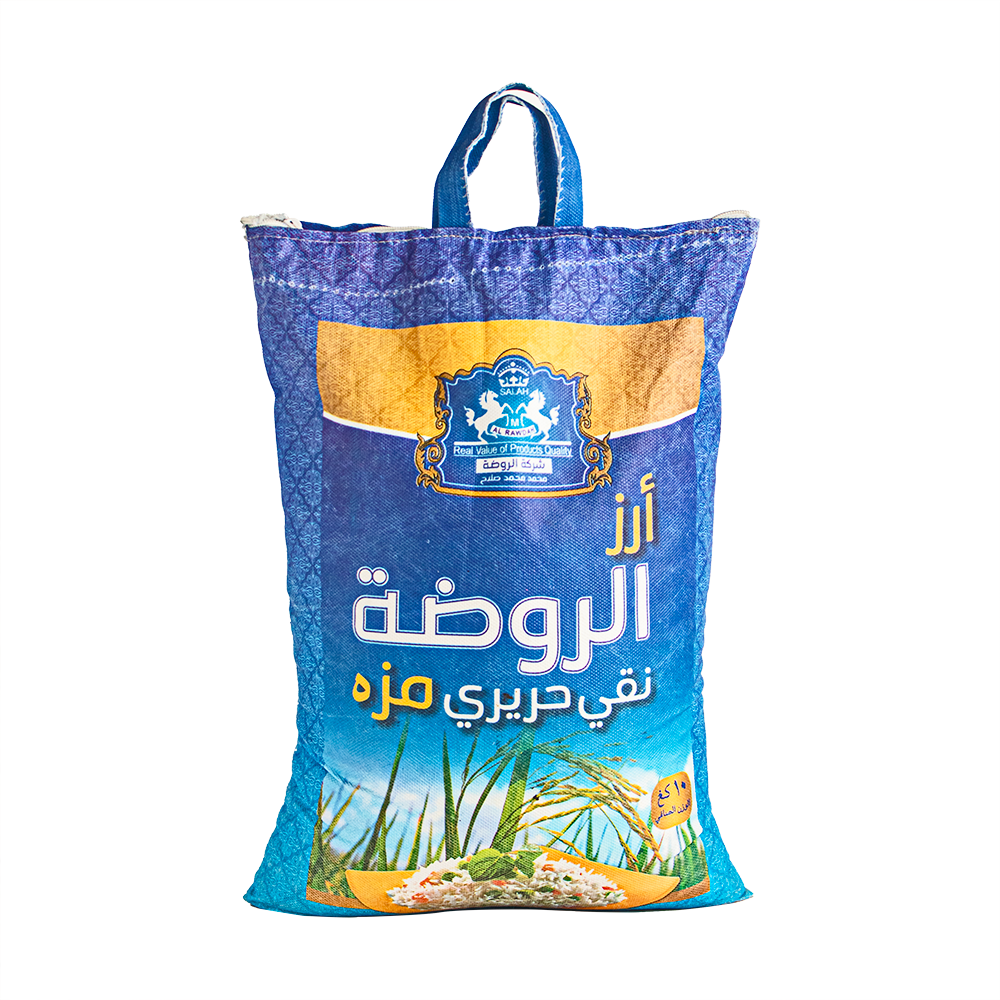 الروضة أرز مزة نقي حريري - 10 كجم
