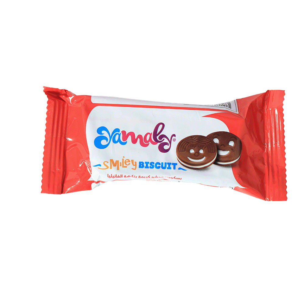 بسكويت يمامة سمايلي محشو بالكريمة - 30 جم
