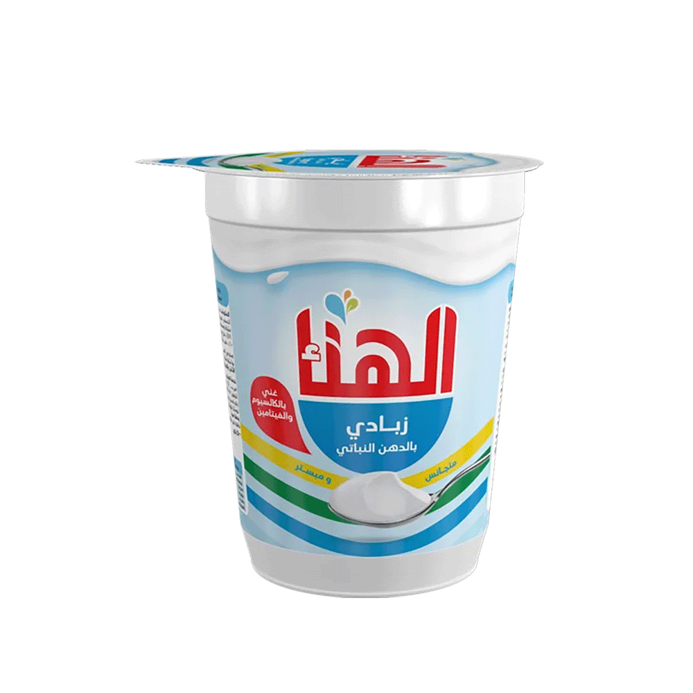 الهناء زبادي كبير كامل الدسم - 500 جم 