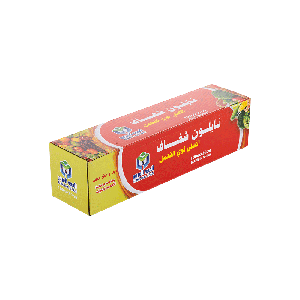 المجد نايلون لفة تغليف قوية التحمل - 100 متر