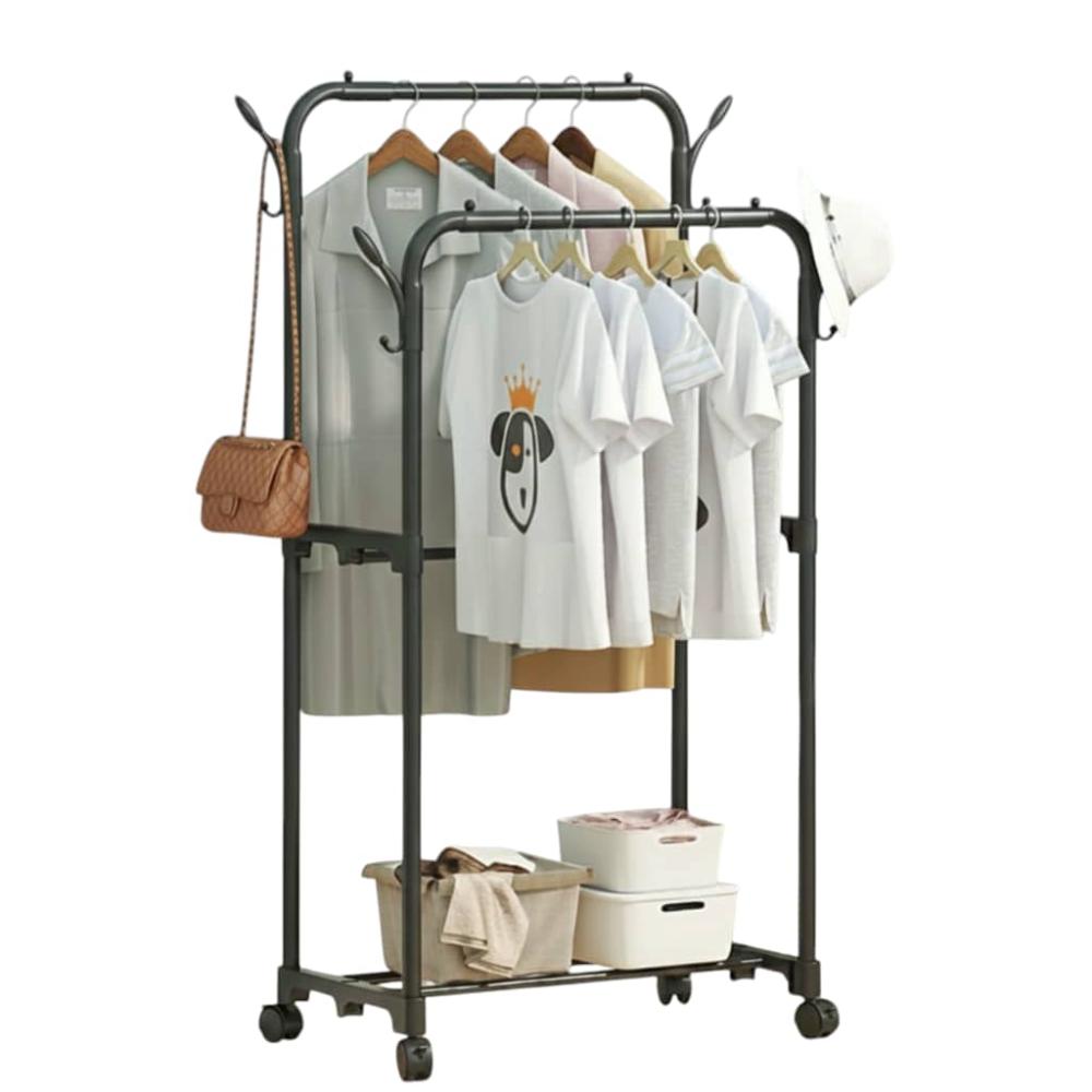 ستاند تعليق ملابس مزدوج – فولاذ كربوني