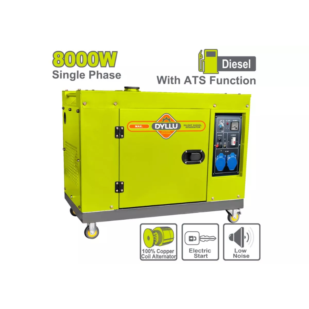 مولد كهرباء ديزل ٨٠٠٠ كيلو وات كاتم ديلو DTDG2A50