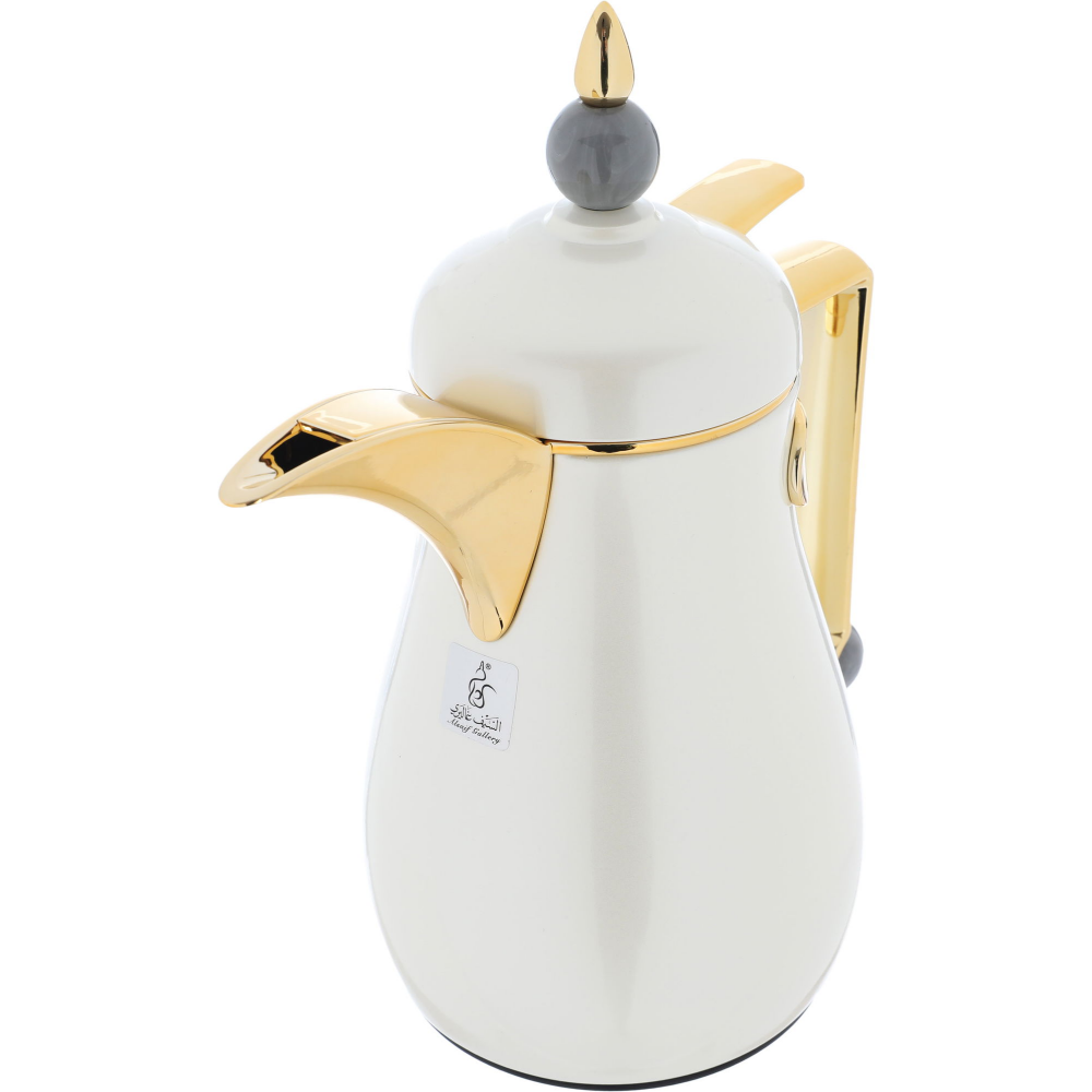 السيف غاليري ثلاجة شاي وقهوة من الاستيل سعة 0.35 لتر - أبيض لؤلؤي