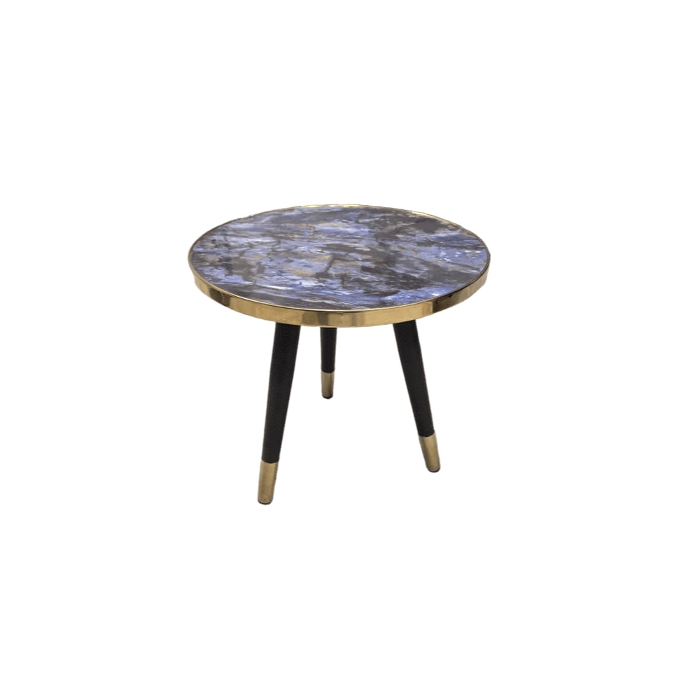 طاولة  مجلس ارجل حديد بطلاء حراري أسود لون كحلي