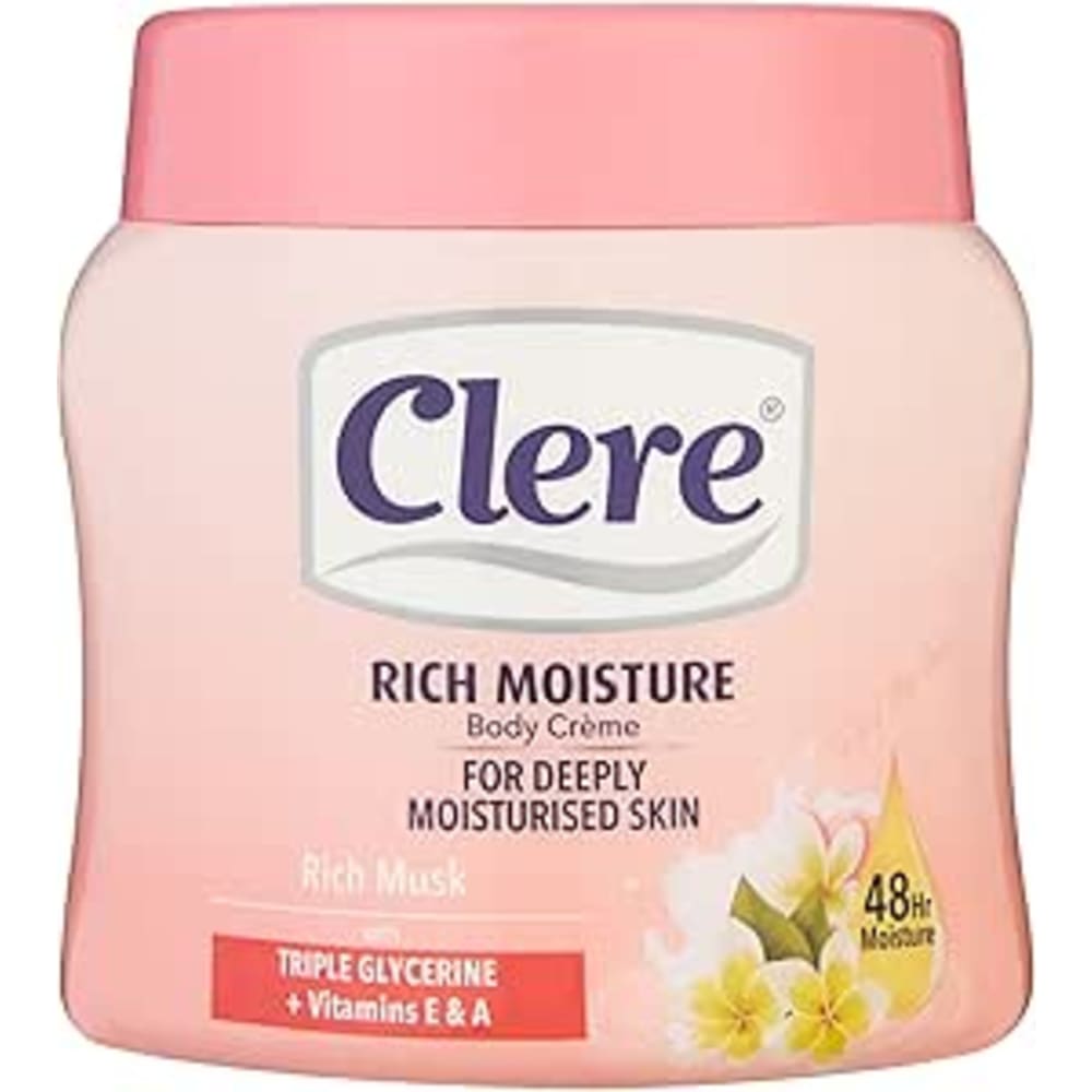 كلير كريم لتنعيم وترطيب البشرة العادية والجافة برائحة المسك - 500 مل