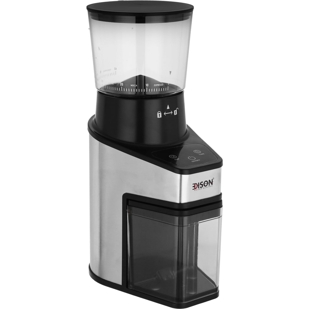 مطحنة قهوة إديسون، 150 واط، 250 جرام، CG-001 - اسود فضي