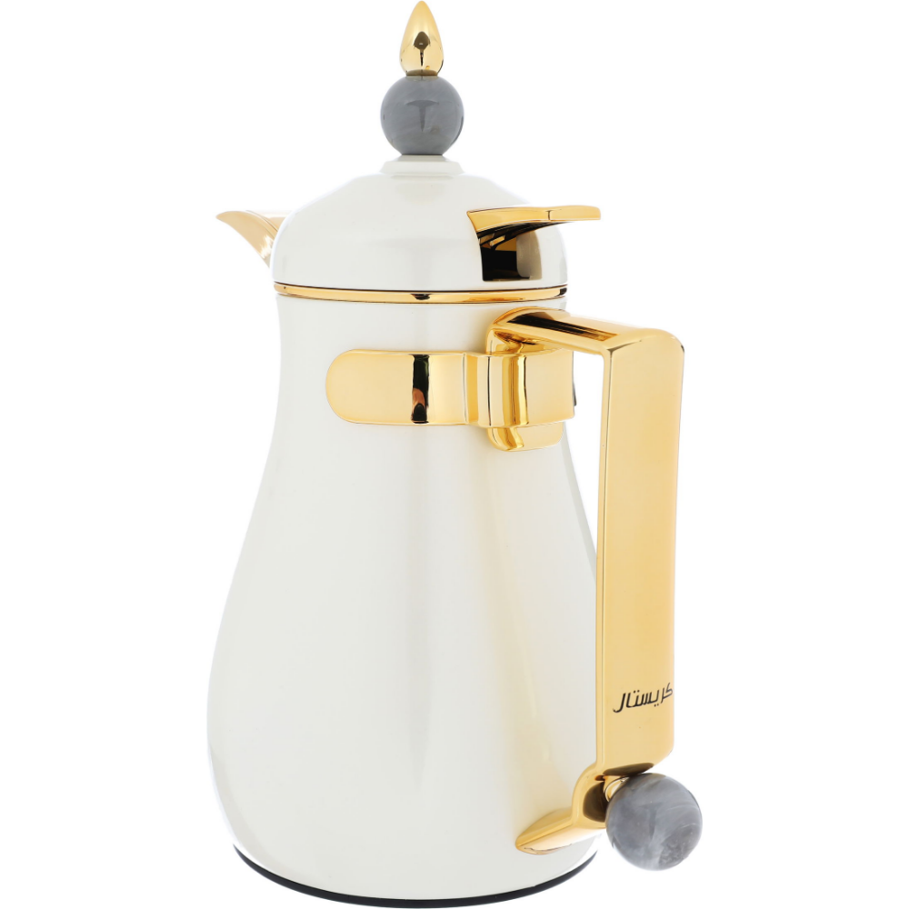 السيف غاليري ثلاجة شاي وقهوة من الاستيل سعة 0.35 لتر - أبيض لؤلؤي