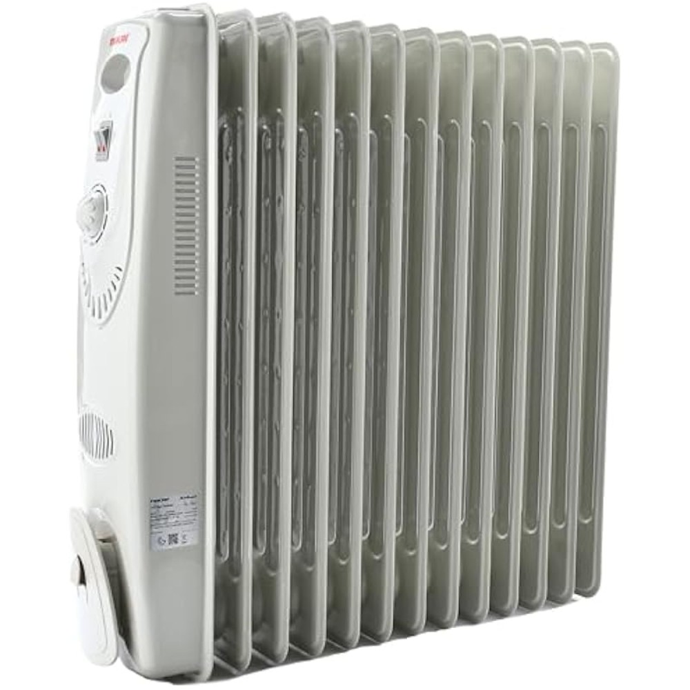 دفاية زيت نيكاي، 13 ريشة، أبيض - NOH838A