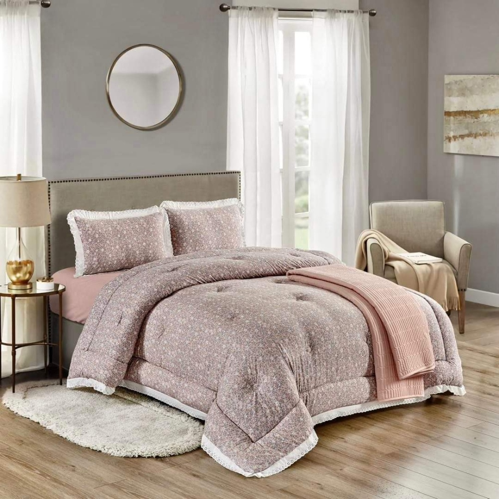 لحاف قطن بارد درجة اولى 4 قطع-مقاس 230 سم في 250 سم