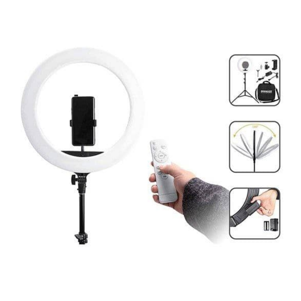 رينج لايت احترافي من شركة بروميج مقاس 18in