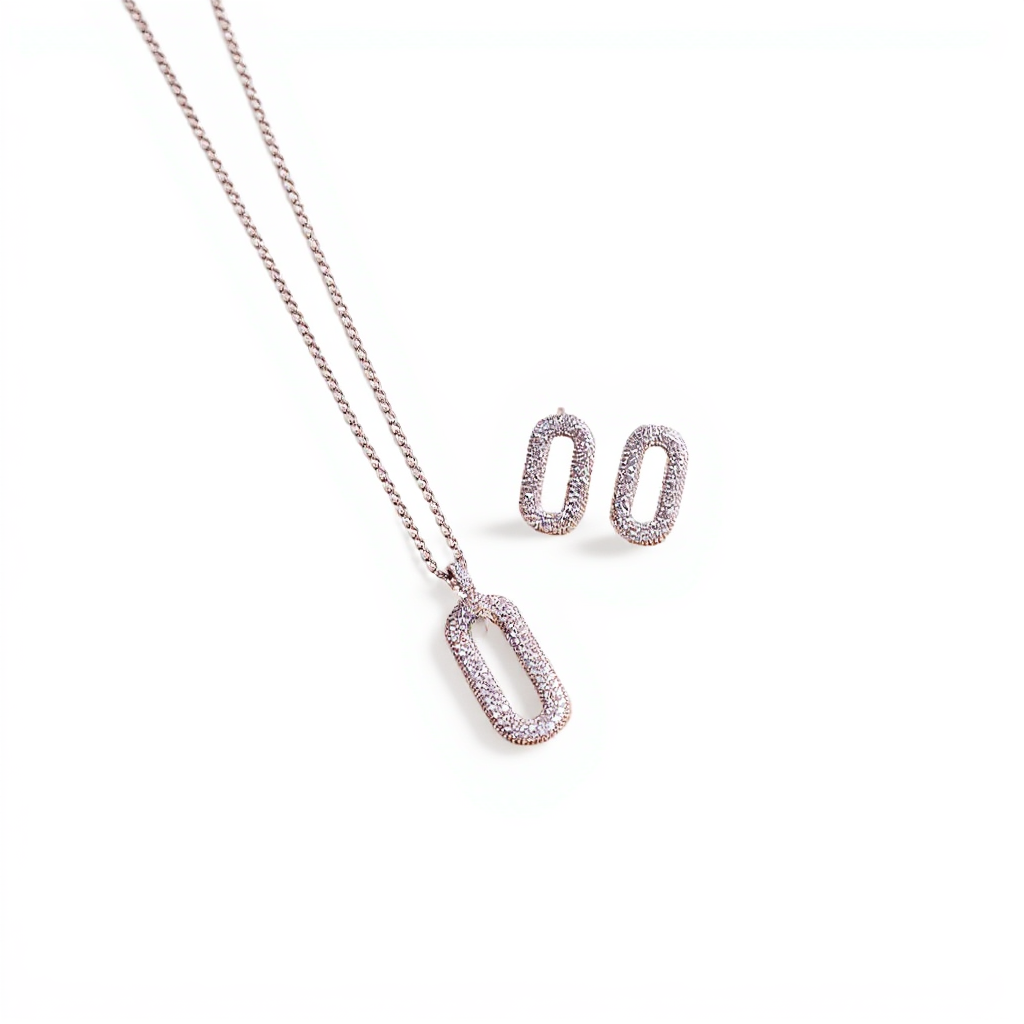 طقم قطعتين زريكون ناعم