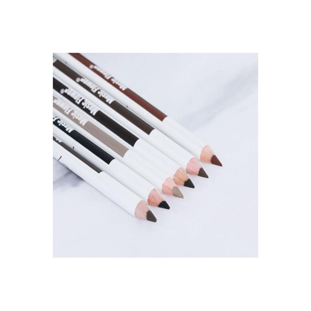 قلم حواجب مقاوم للماء رأس مزدوج موديل M6040-KH - كاكي