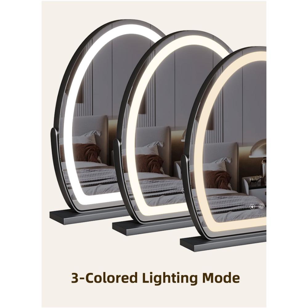 مرآة مكياج LED كبيرة لطاولة الزينة