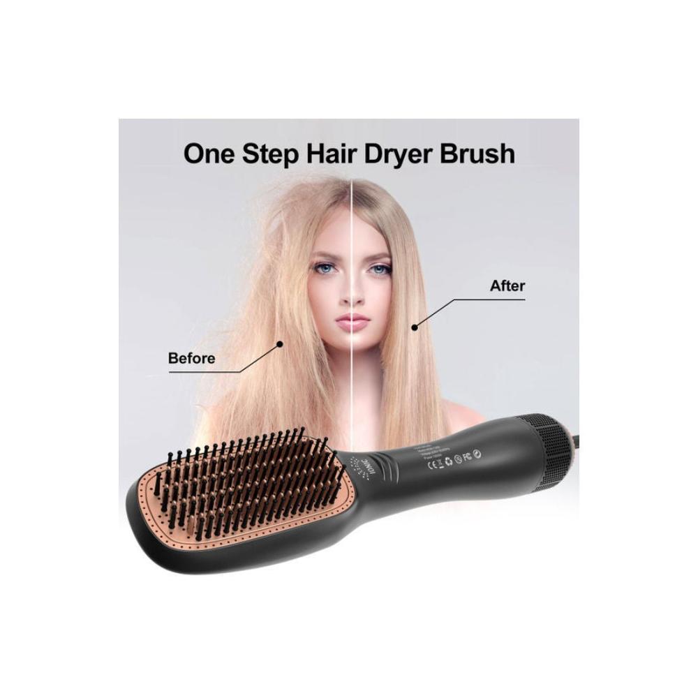 مجفف شعر احترافي بالبخار والأشعة تحت الحمراء موديل straightening001 – أسود