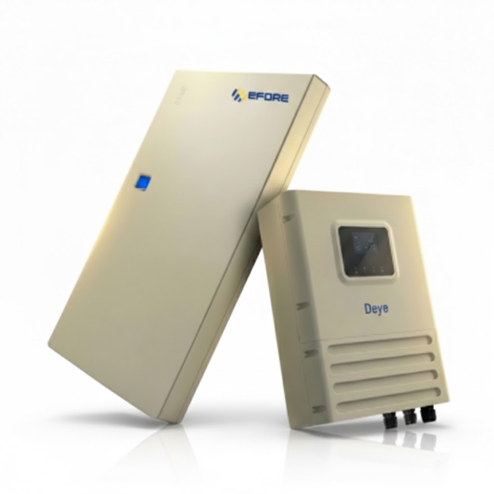 باكج إنفرتر DEYE 6 كيلو وات+ بطارية ليثيوم EFORE الفنلندية 10.24kWh