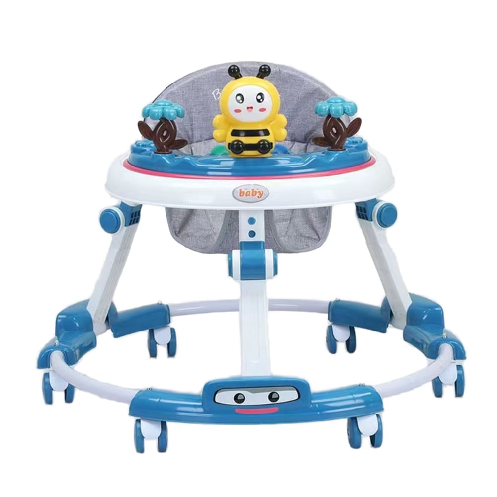 مشاية أطفال قابلة للتعديل مع عجلات موديل MLT-906 - أزرق