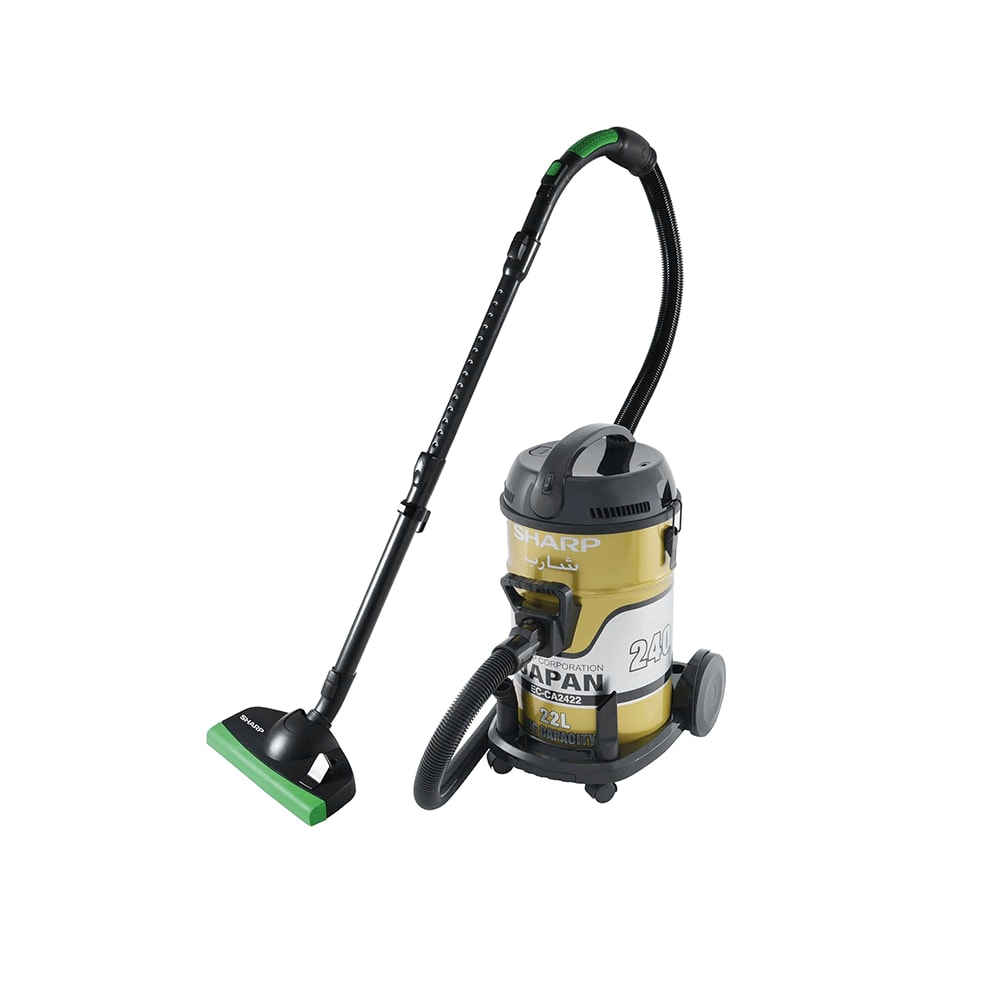 شارب مكنسة كهربائية سعة 22 لتر وقوة 2400 وات بمحرك نحاسي موديل EC-CA2422-Z - ذهبي