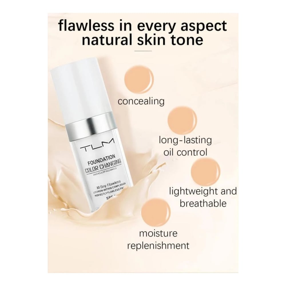 كريم أساس سائل TLM - لون أبيض - 30 مل