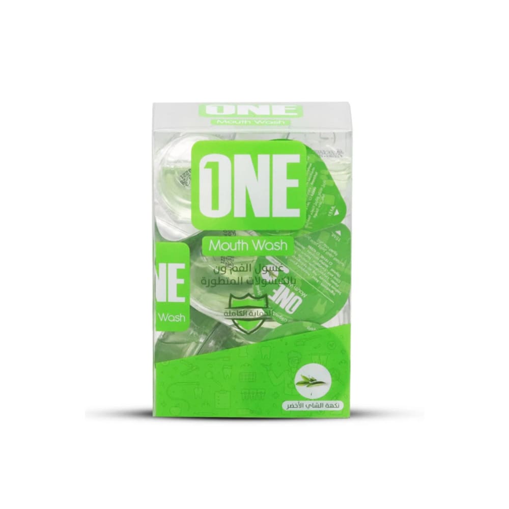 غسول الفم بكبسولات شاي أخضر - 20 كبسولة 15 مل