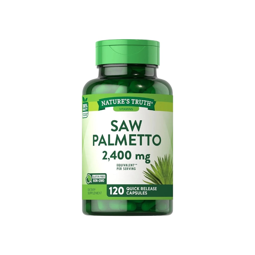 ناتشرز تروث مكمل غذائي ساو بالميتو بتركيز 2400 ملج لصحة المسالك البولية للرجال - 120 كبسولة