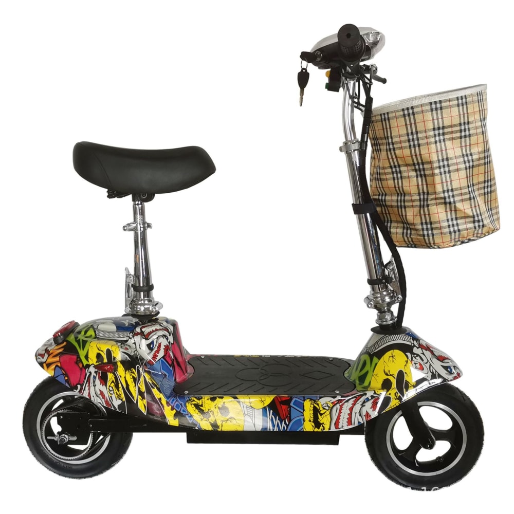 جينيرك سكوتر كهربائي للأطفال بجهد 36 فولت مع سلة - موديل 2023