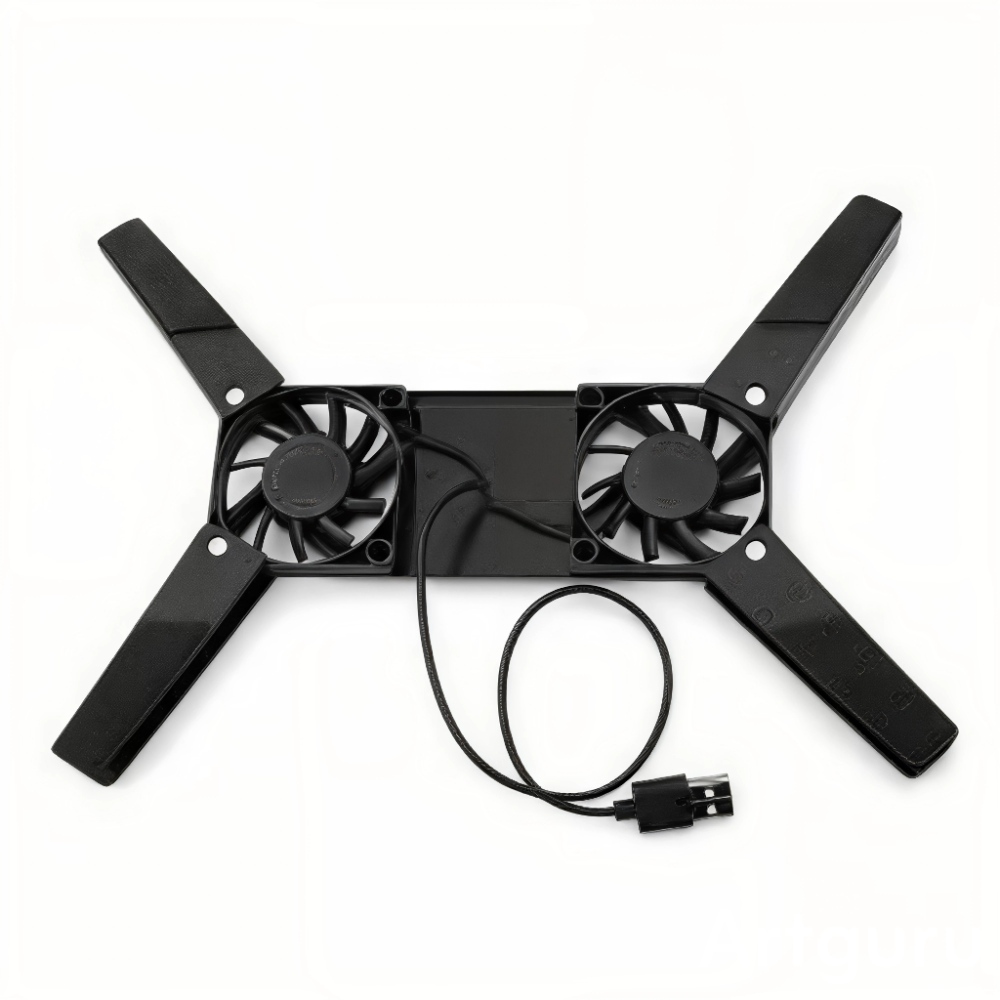 مروحة تبريد قوية بمروحتين، لخفض حرارة الجهاز والحفاظ على أدائه