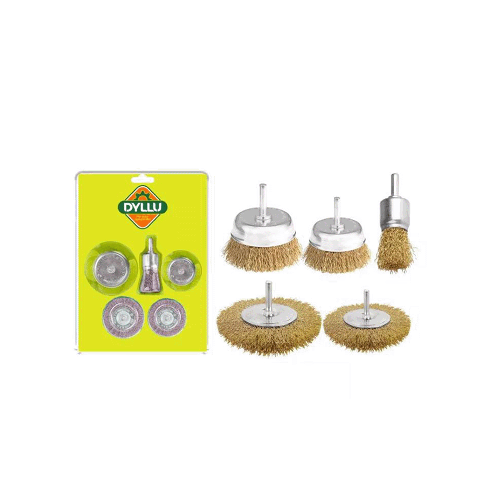 طقم ريش وائر بروش دريل ٥قطع ديلو DTCE6401