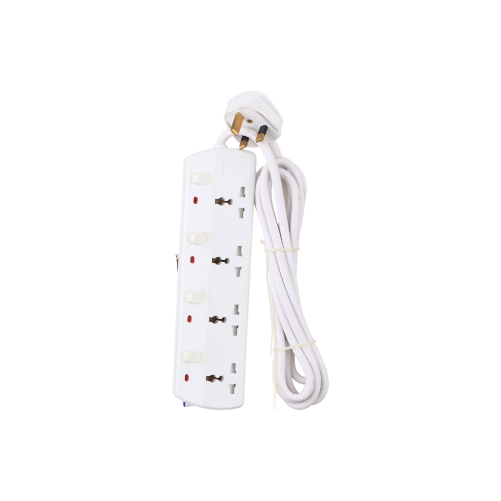 توصيلة فيش ب 4 فتحات طول 3 متر