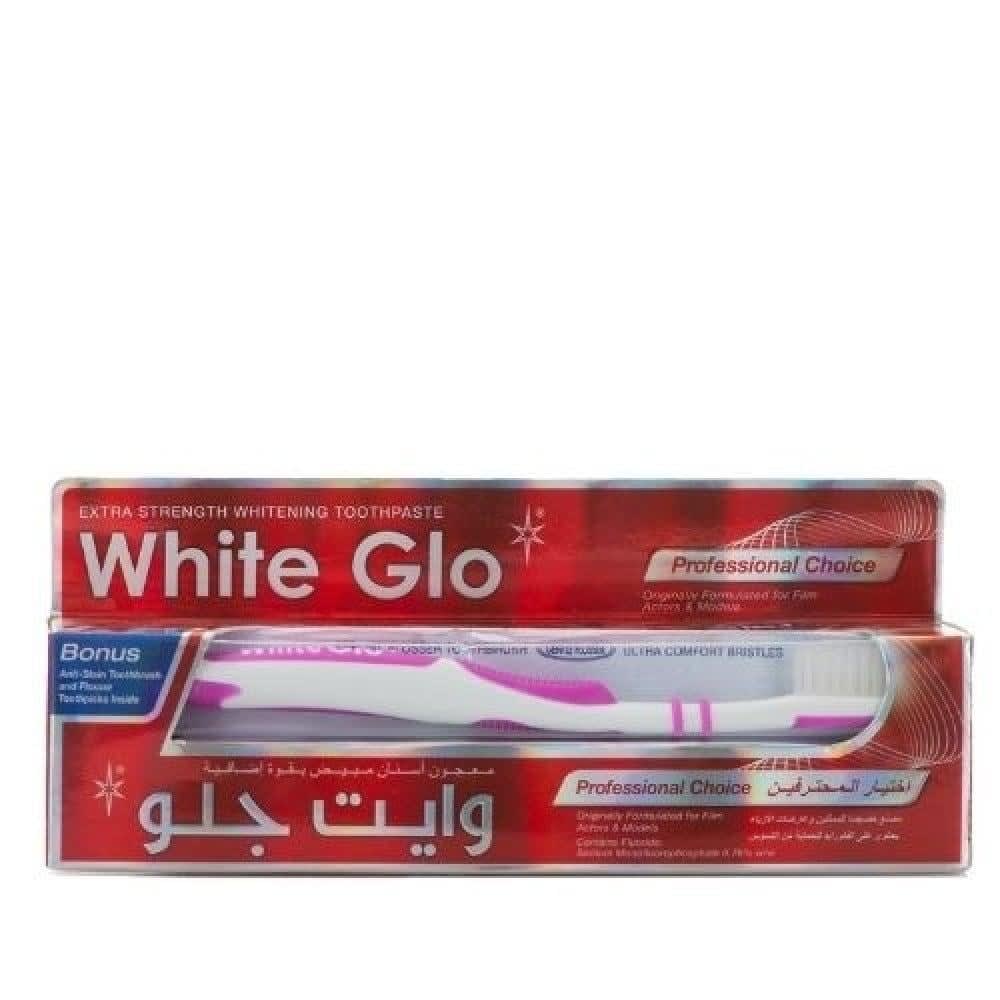 وايت جلو معجون أسنان مبيّض بقوة إضافية مع فرشاة - 100 مل