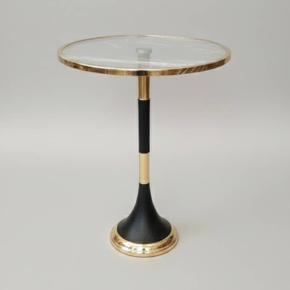 طاوله زجاج دائري ملكي