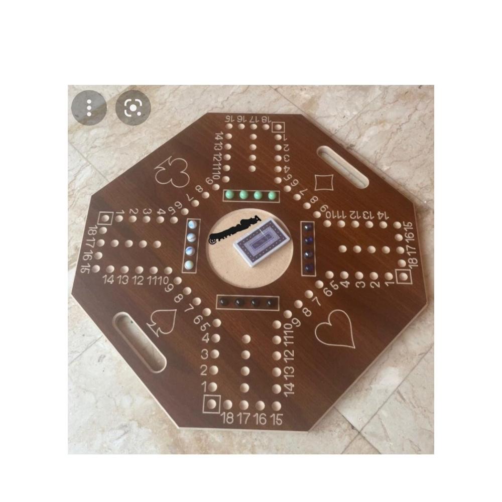 مارا لعبة لوح جاكارو رخامي وأوراق لعب صكة الأصلية - 16 حجر