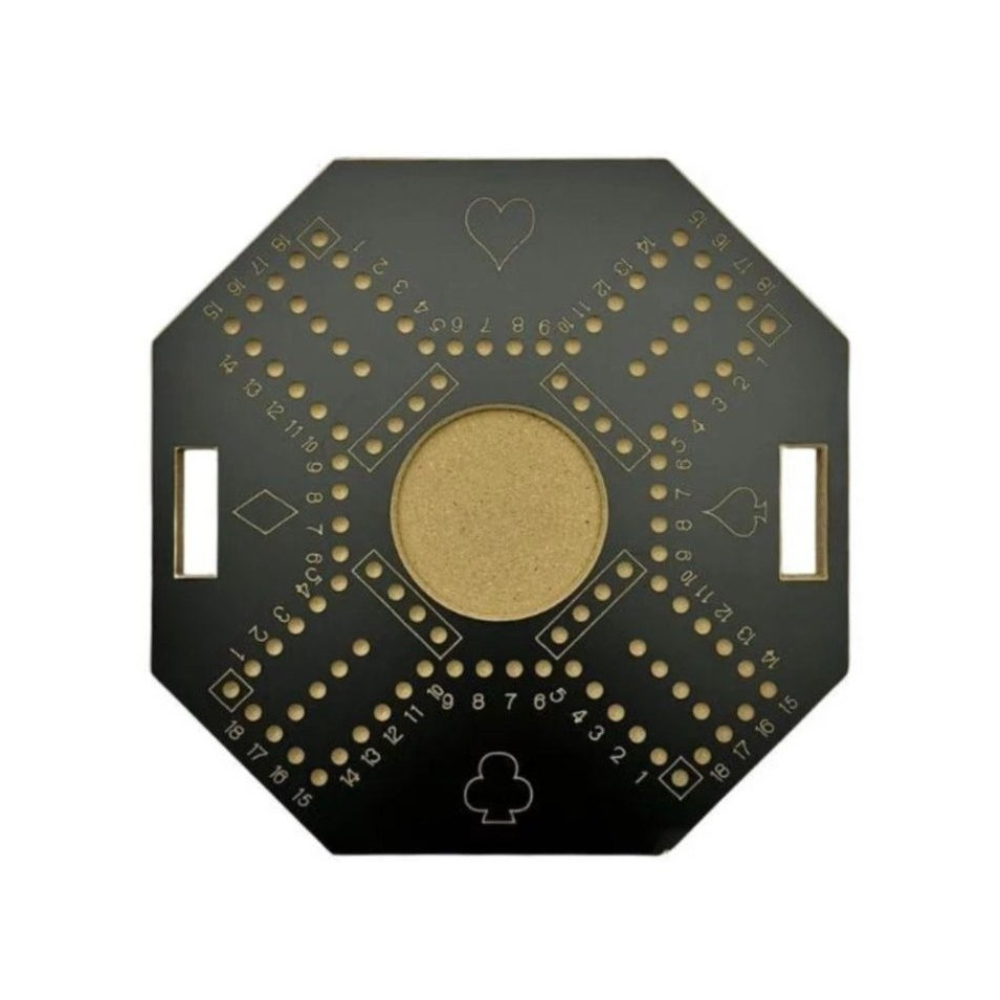 مارا لعبة لوح جاكارو رخامي وأوراق لعب صكة الأصلية - 16 حجر