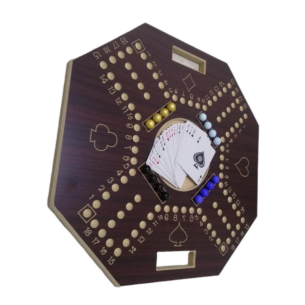 مارا لعبة لوح جاكارو رخامي وأوراق لعب صكة الأصلية - 16 حجر