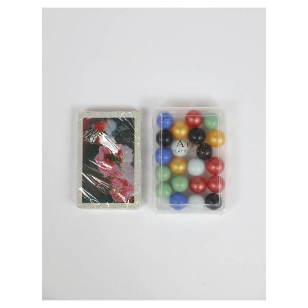 مارا لعبة لوح جاكارو رخامي وأوراق لعب صكة الأصلية - 16 حجر