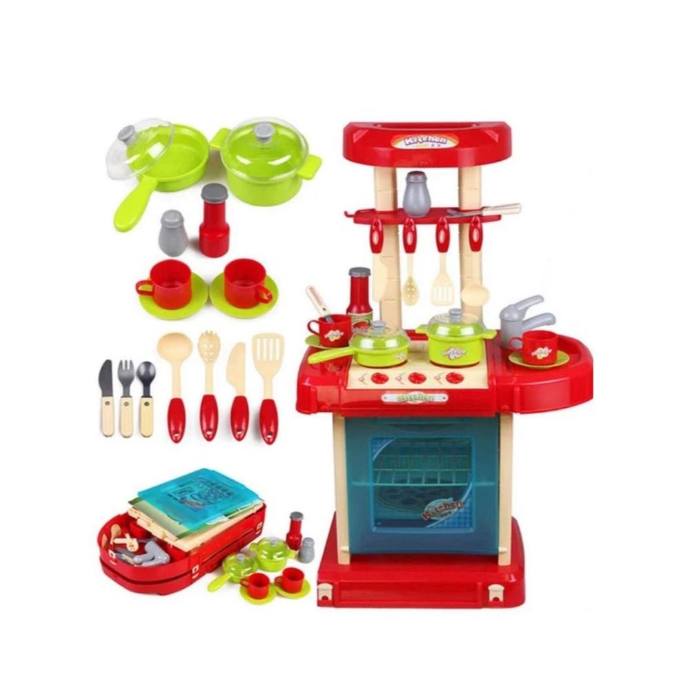  مجموعة ألعاب مطبخ محمولة خفيفة الوزن