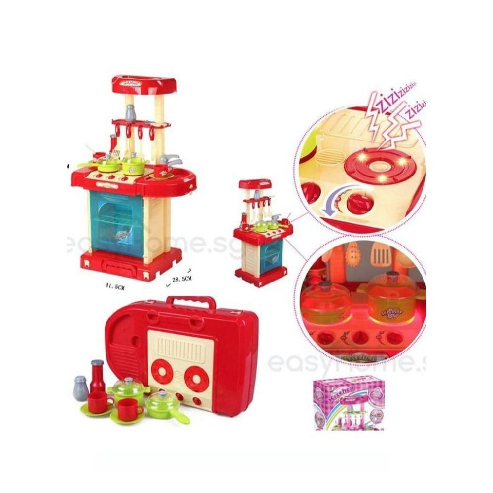  مجموعة ألعاب مطبخ محمولة خفيفة الوزن