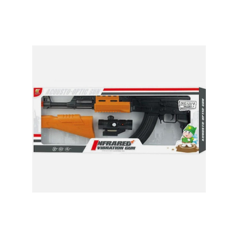  بندقية لعب قنص بأصوات واقعية - أسود