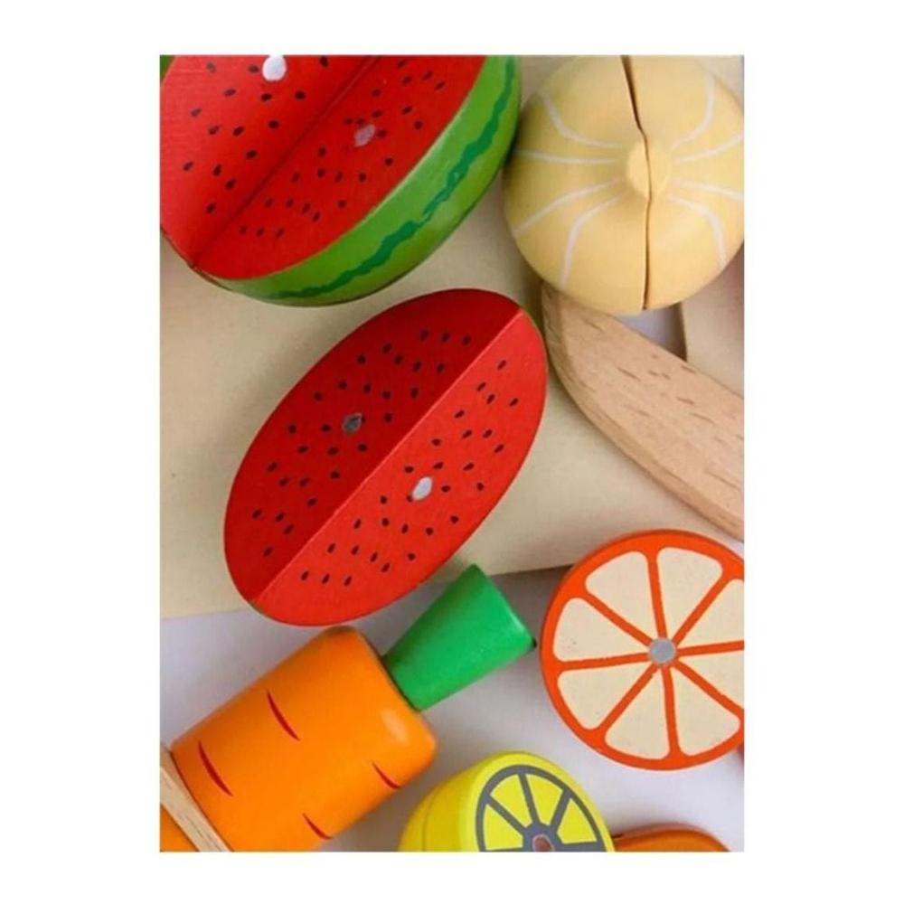  لعبة سلة فواكه خشبية