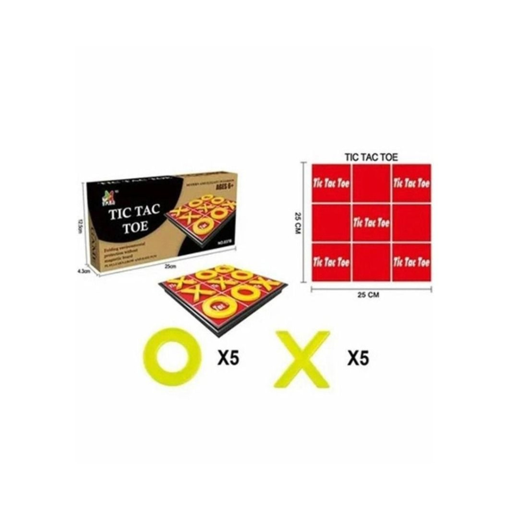 لعبة مرح لعبة لوحية تيك تاك تو مع مجسمات X و O للأطفال