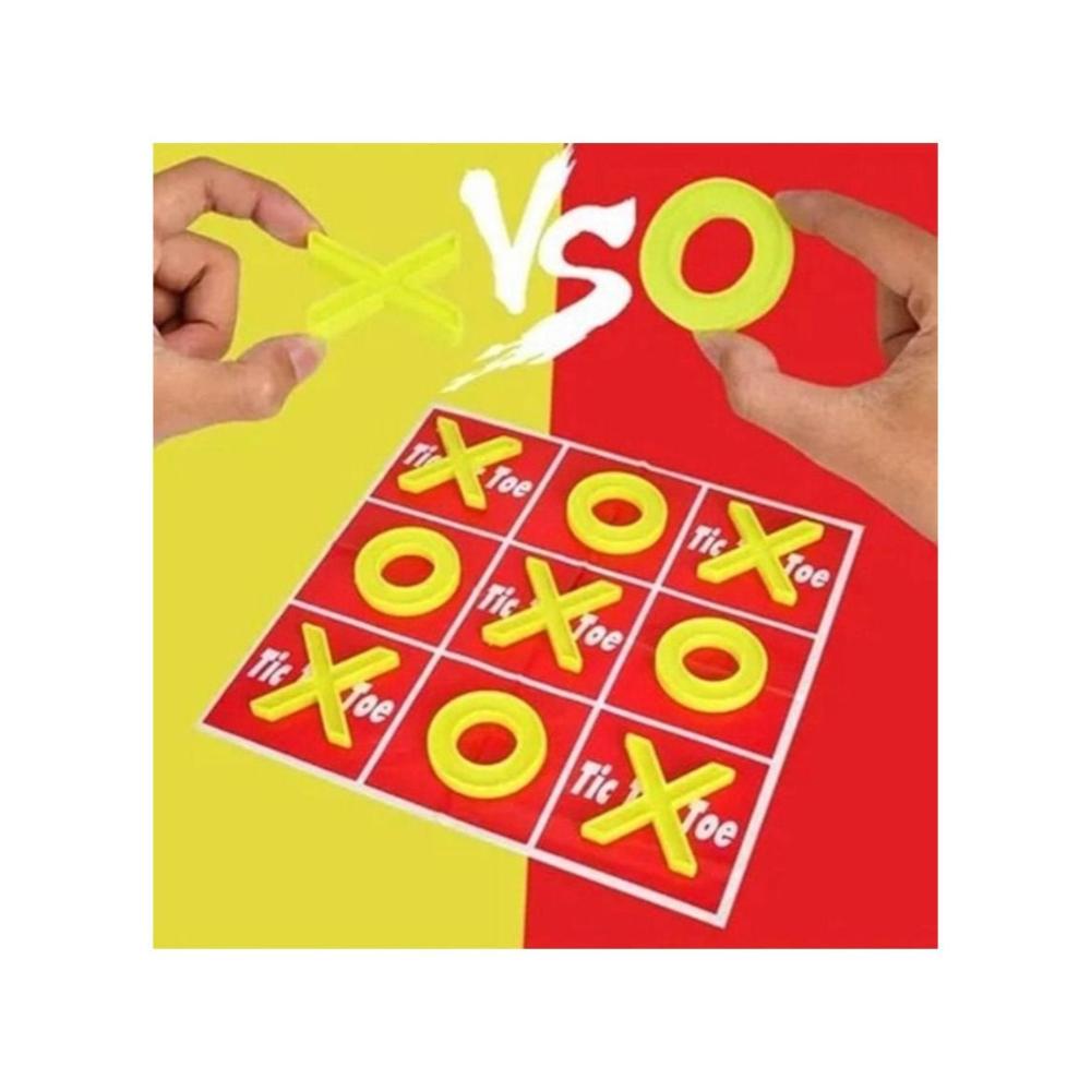 لعبة مرح لعبة لوحية تيك تاك تو مع مجسمات X و O للأطفال